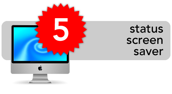 status screen saver logo